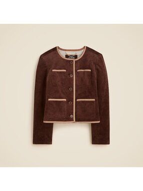NWT J.Crew Patch-pocket Lady Jacket in French Press Stretch Corduroy 8